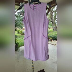 Duluth Trading Co Pier Genius Quick Dry Lavender Dress Large